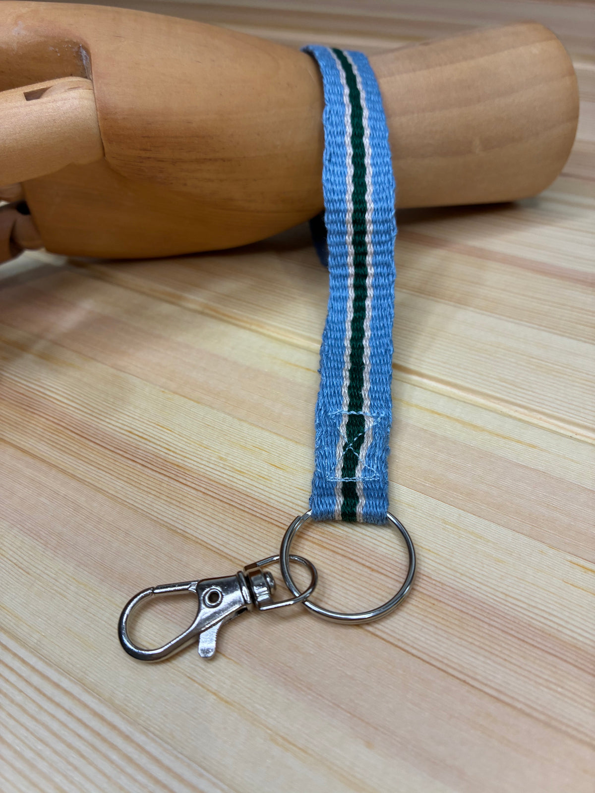 Looping Style - Cool Stream Handwoven Wristlet Key Fob