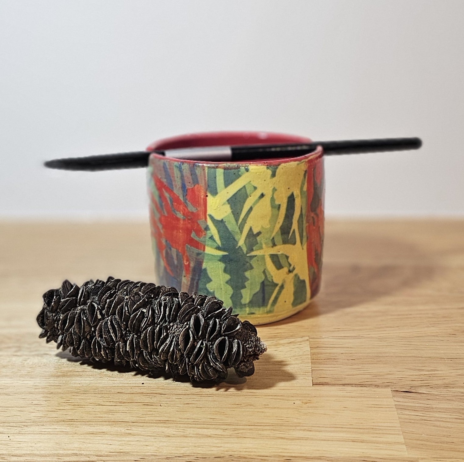 Paint Water Container & Brush Holder