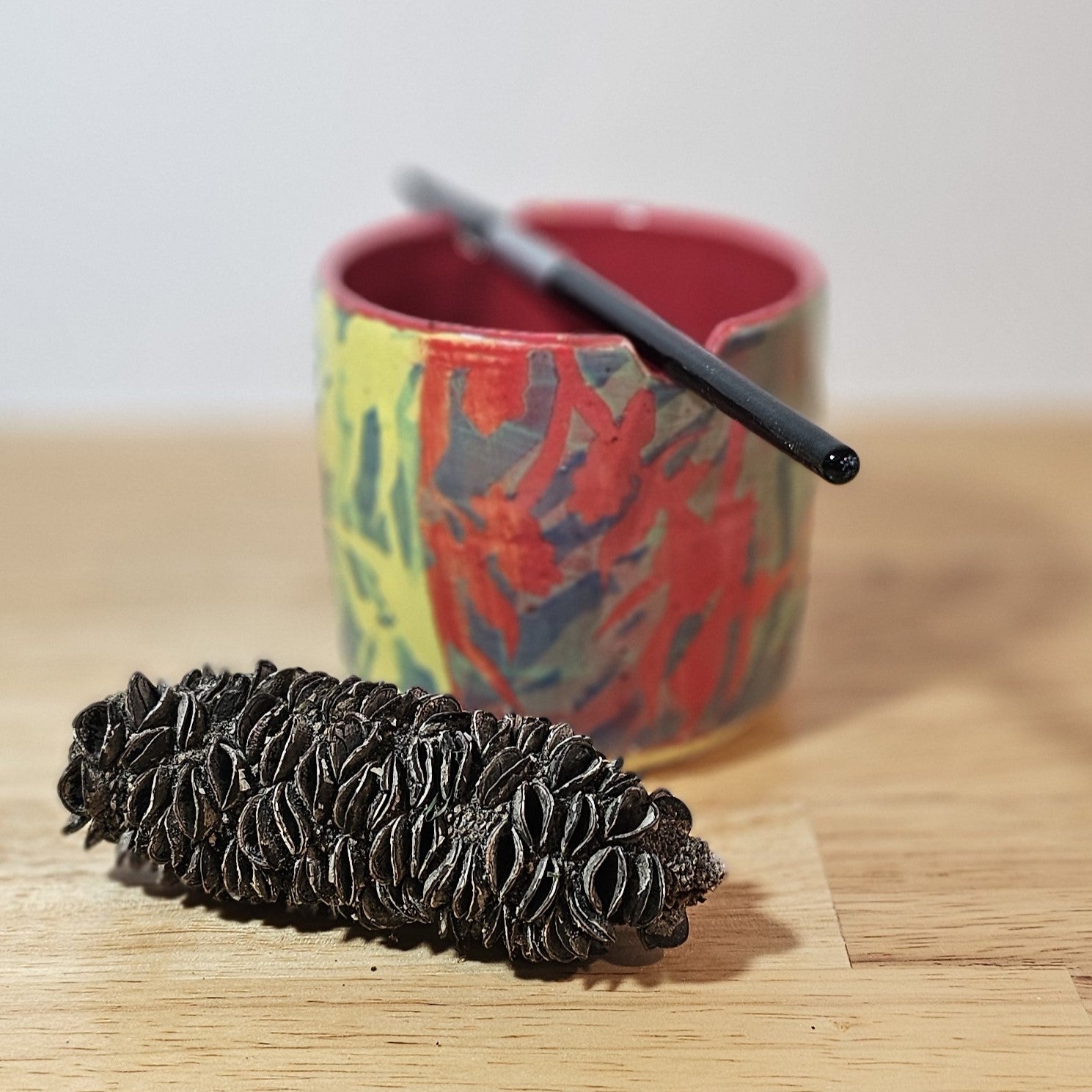 Paint Water Container & Brush Holder