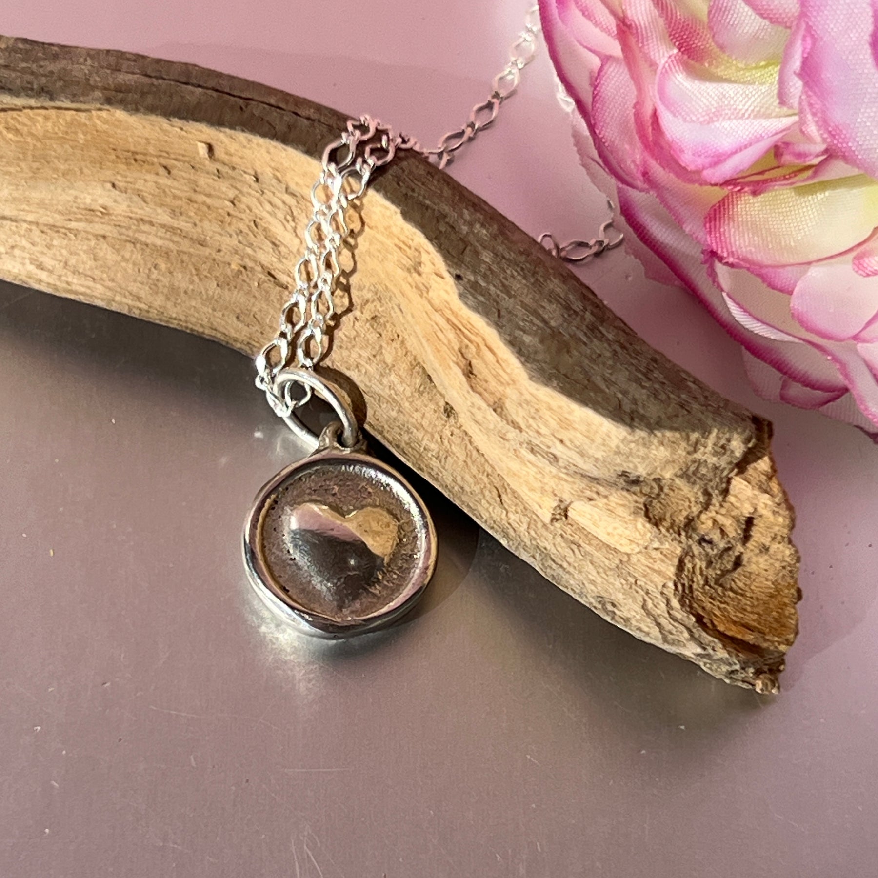 “My Silver Heart” Pendant & chain
