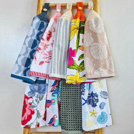 Kitchen Hand Towel | Hanging | Cotton | SINGLE LAYER | 9 Styles - 1-9