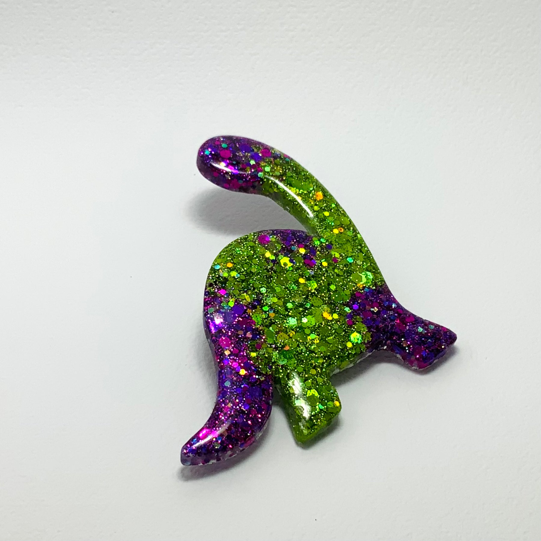 JURASSIC SPARKLE - Handmade Dinosaur Resin Brooch