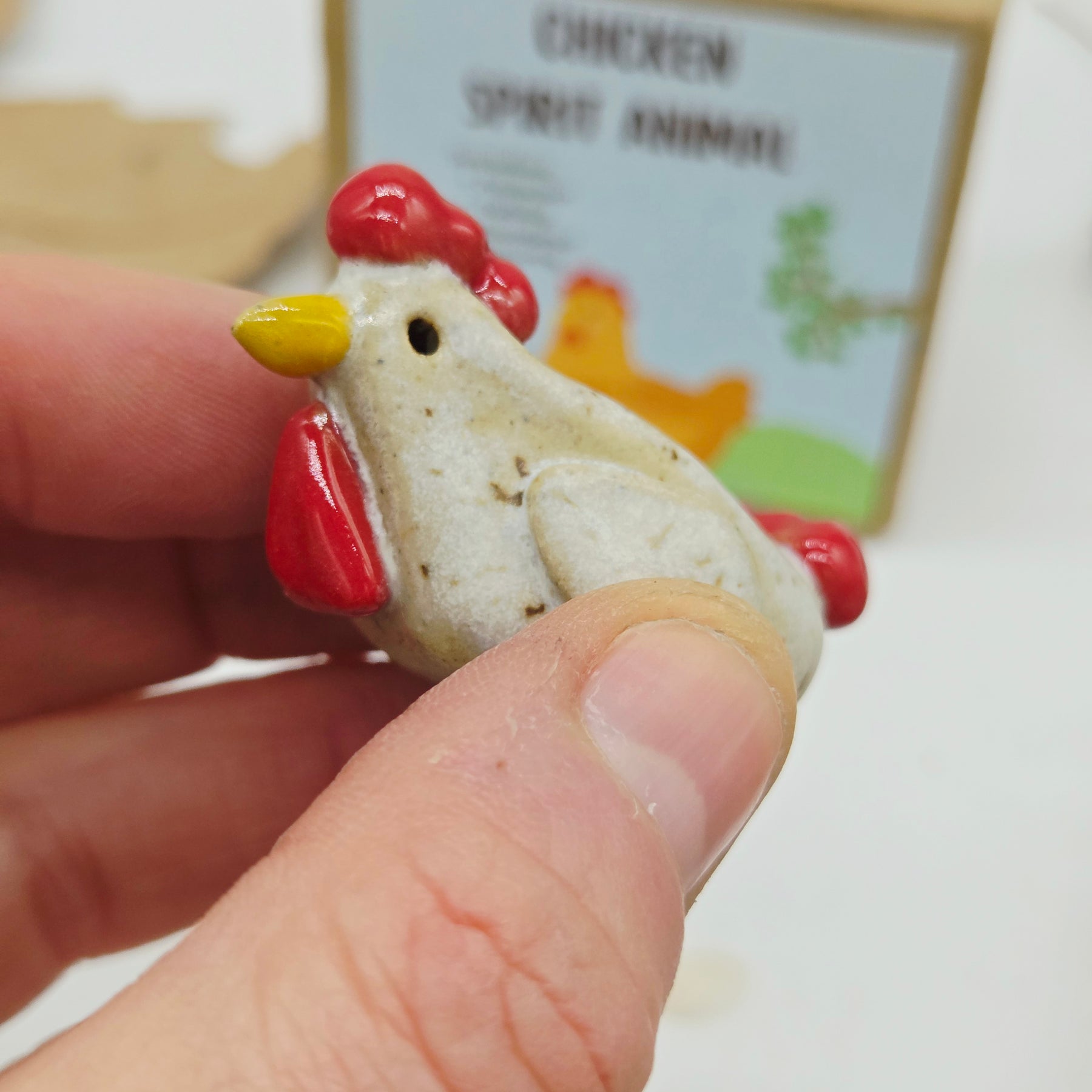 Spirit Animal - Chicken Speckled White