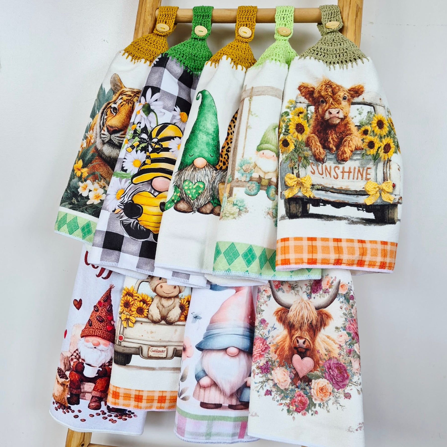 Kitchen Hand Towel | Hanging | Polyester Microfibre | SINGLE LAYER | 9 Styles - 19 - 27