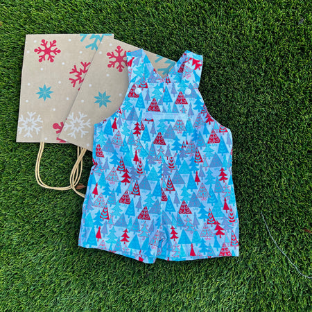 Christmas trees | toddler/baby short overalls | size 0