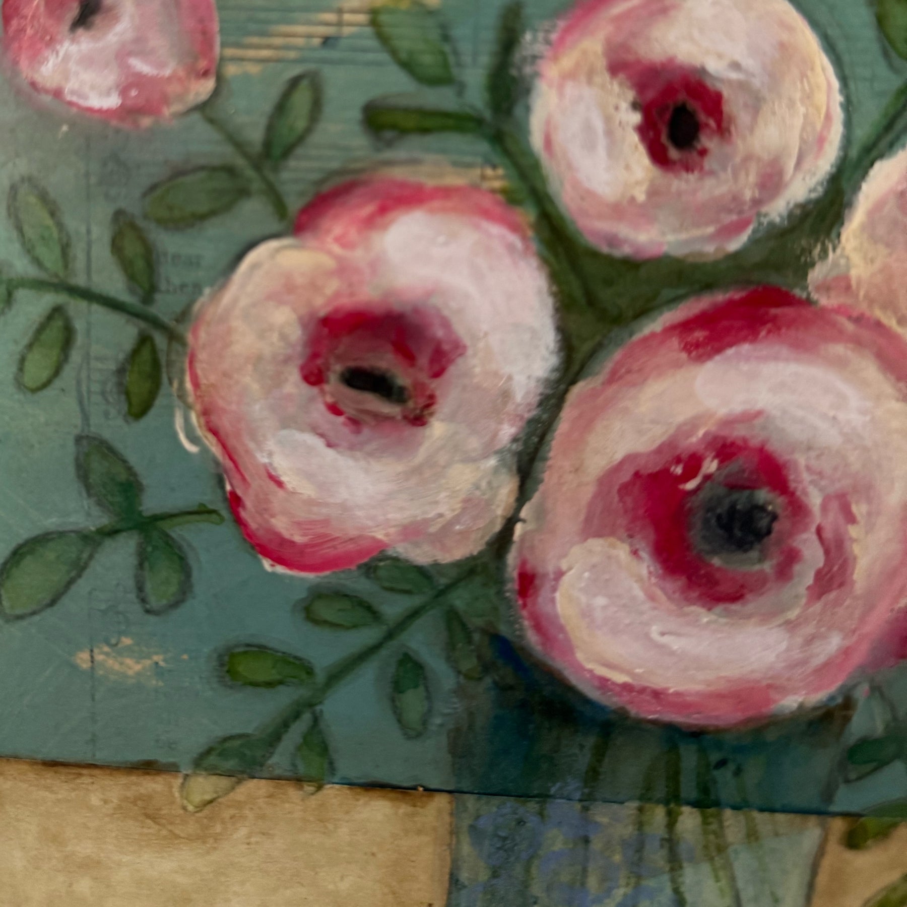 Pink Roses - Blooming Through Time