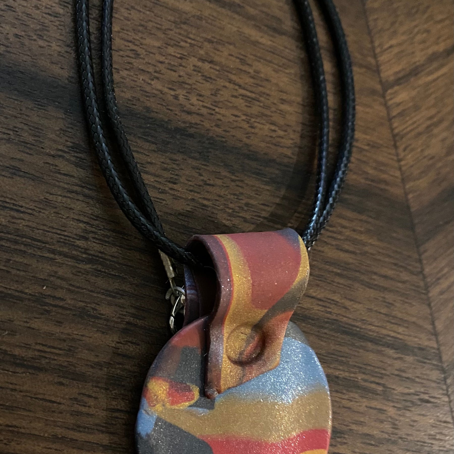 Celebration Polymer Clay Pendant- Handmade One of A Kind Pendant