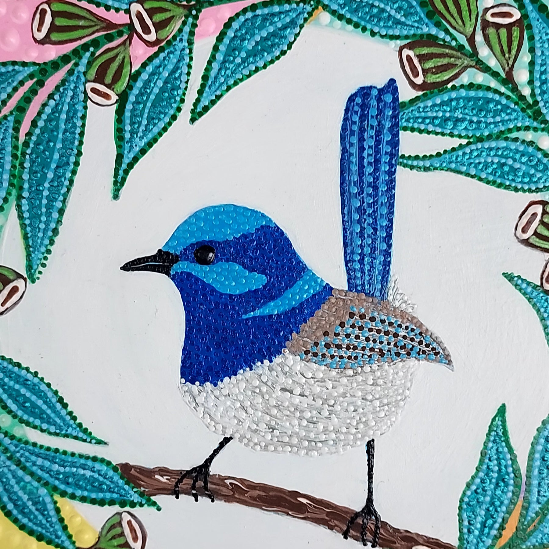 New Dot Art design called "" My Blue Wren"