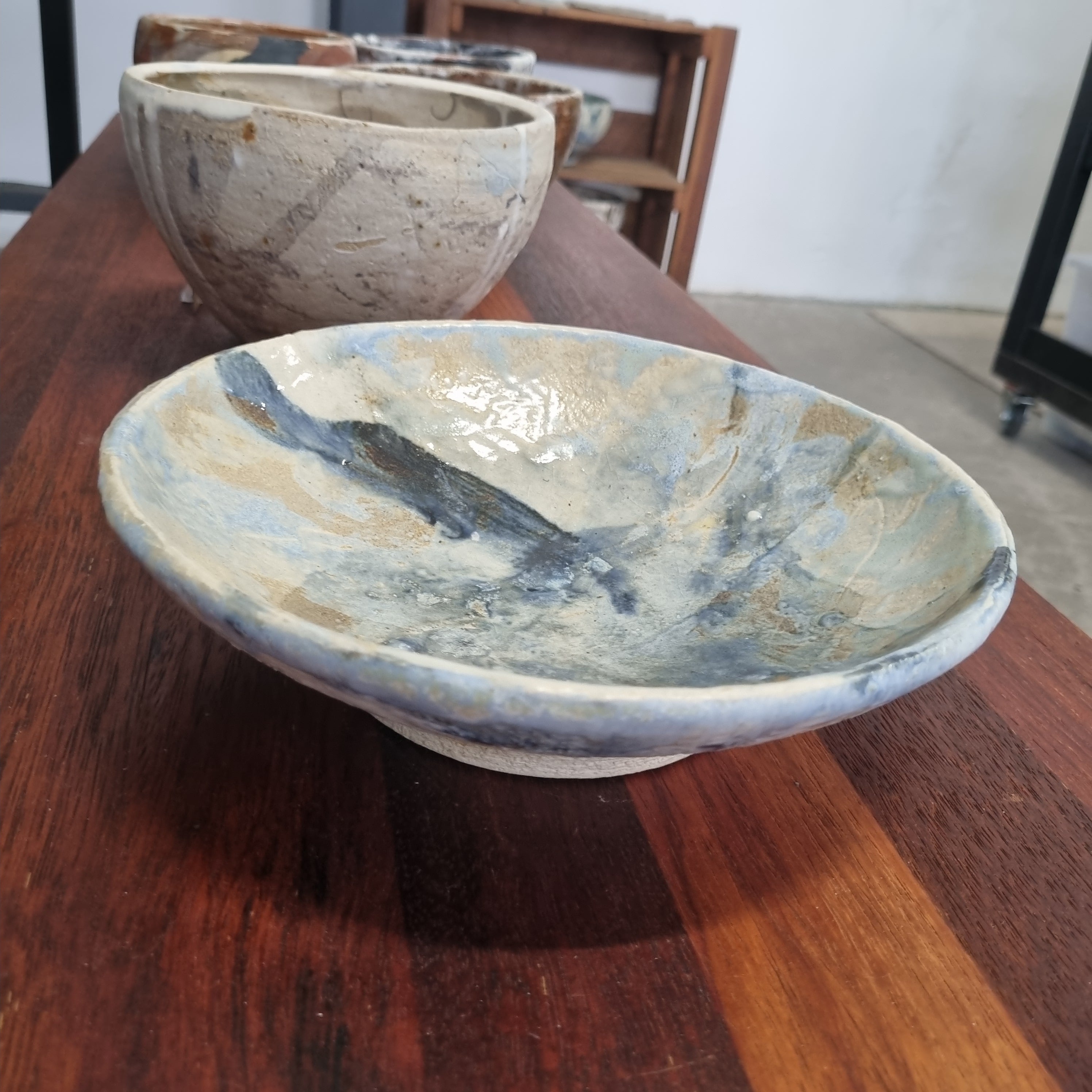 Sand and sea , hand made ceramic bowl
