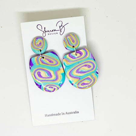Earrings~Polymer Clay ~Resin~ Dangles