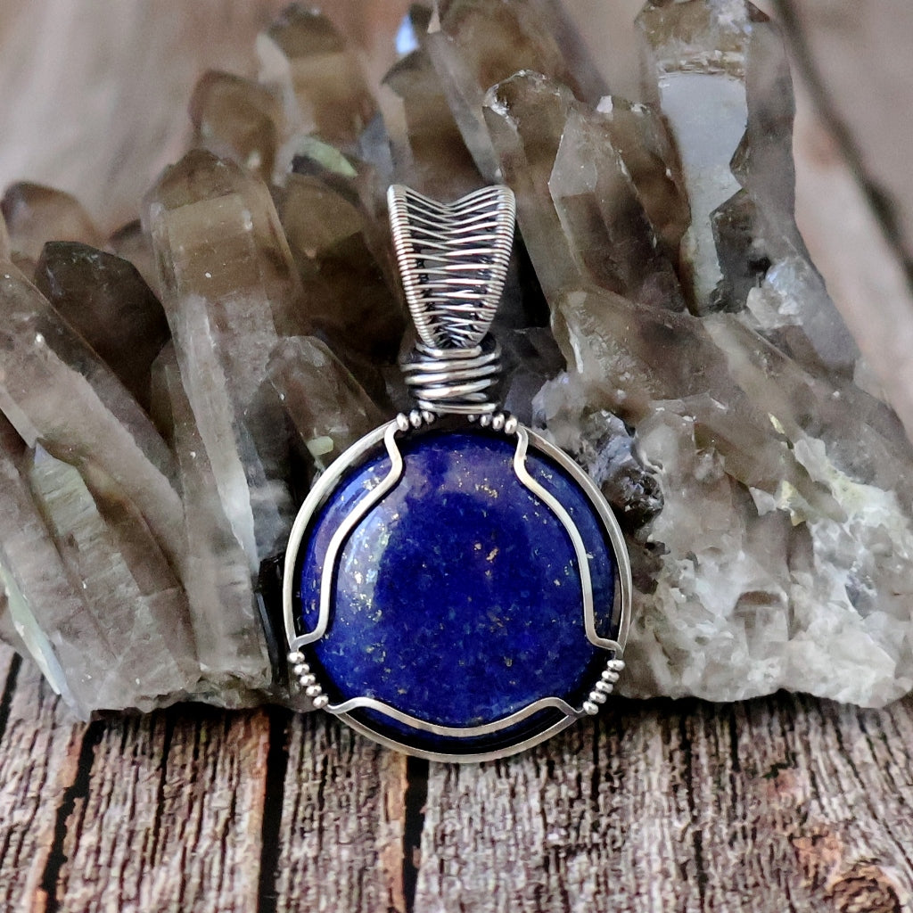 Sterling Silver Lapis Lazuli Pendant ~ Awaken Your Inner Royal