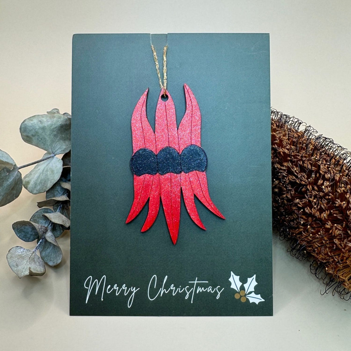 Sturt's Desert Pea Hand Painted Christmas Decoration