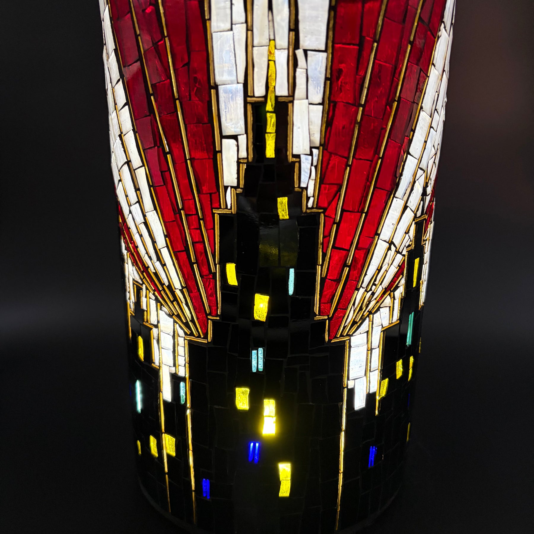 Myrtle – Handmade Art Deco Mosaic Votive