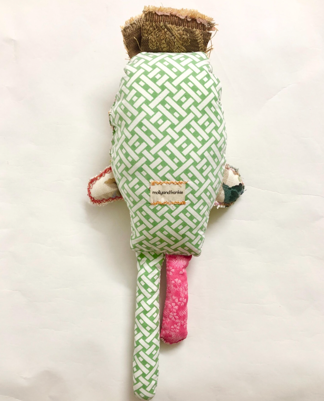Fabric Monster Doll, Worry Doll, Softie Art Doll - Charlie