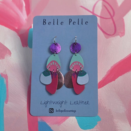Audace Musa Leather Earrings– Garden Party
