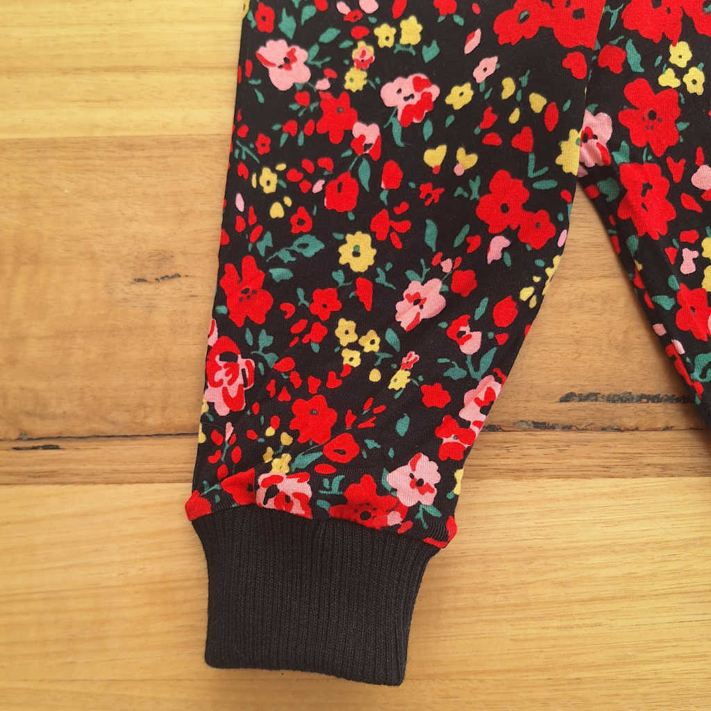 Handmade Baby Girls Floral Pants| Size 9 -12 Months