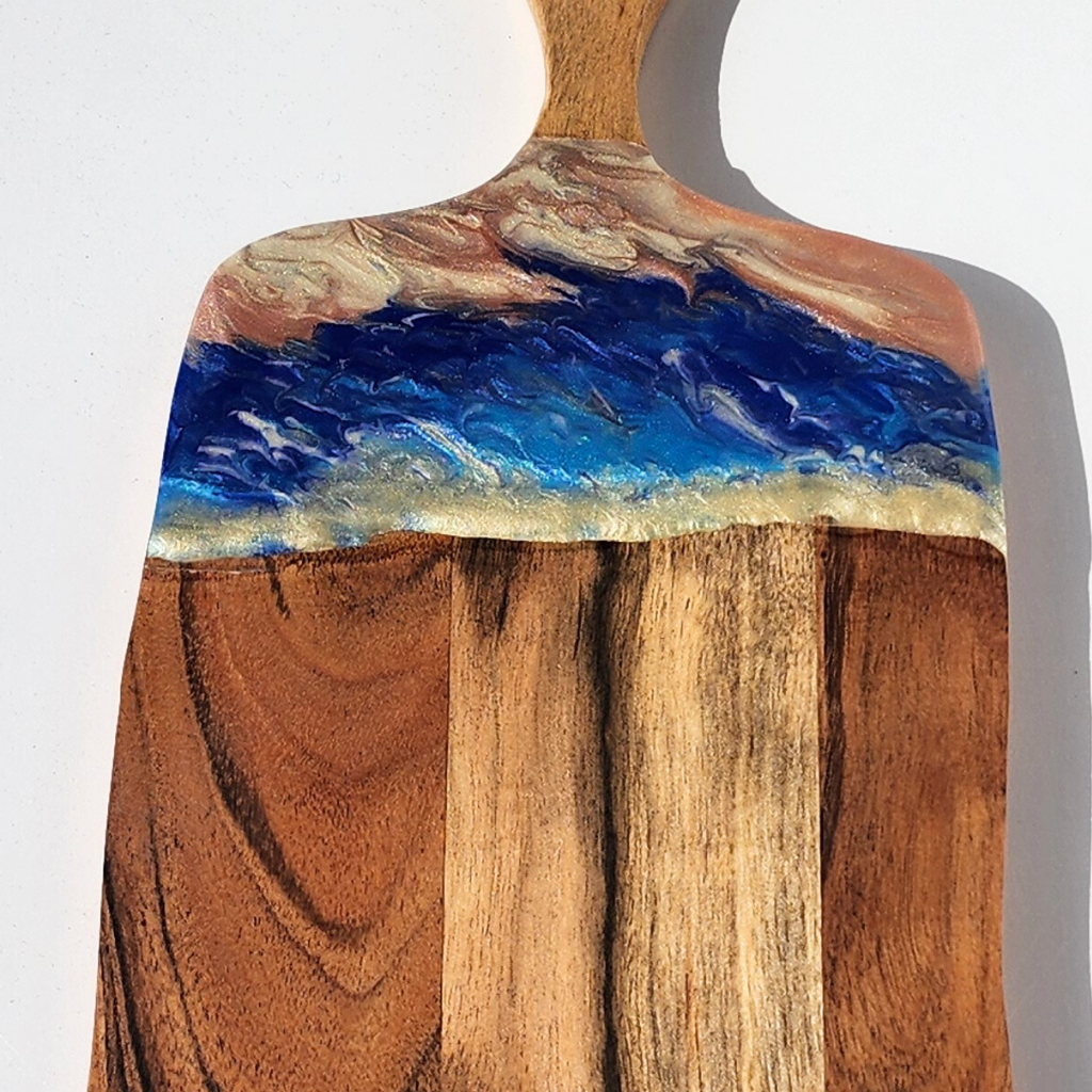 "Beach Sunset" - Resin Display Board