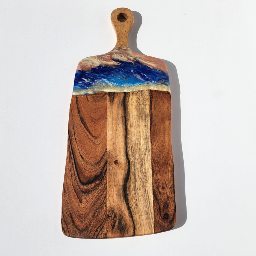 "Beach Sunset" - Resin Display Board