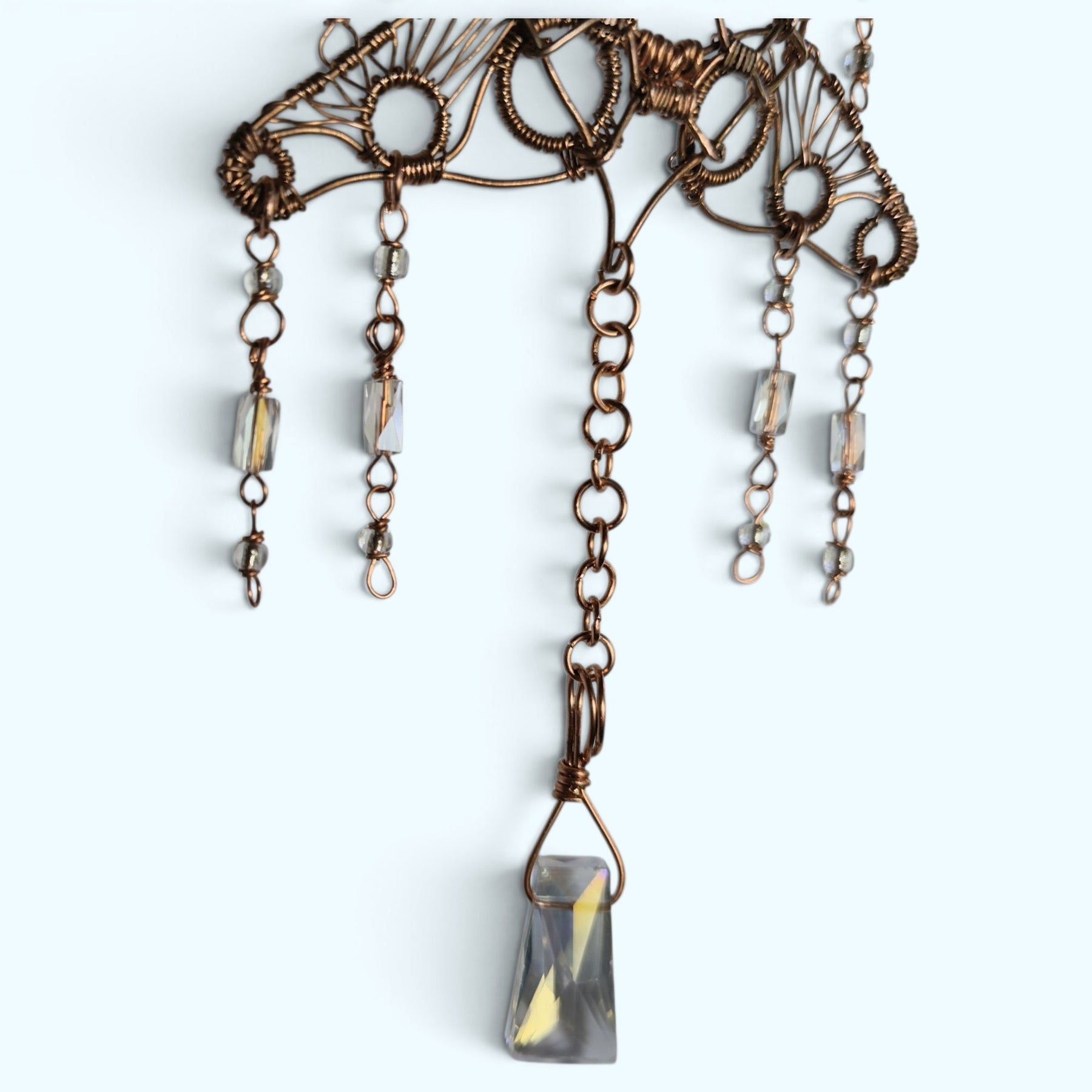 Woven Copper Wire Sea Turtle Sun Catcher