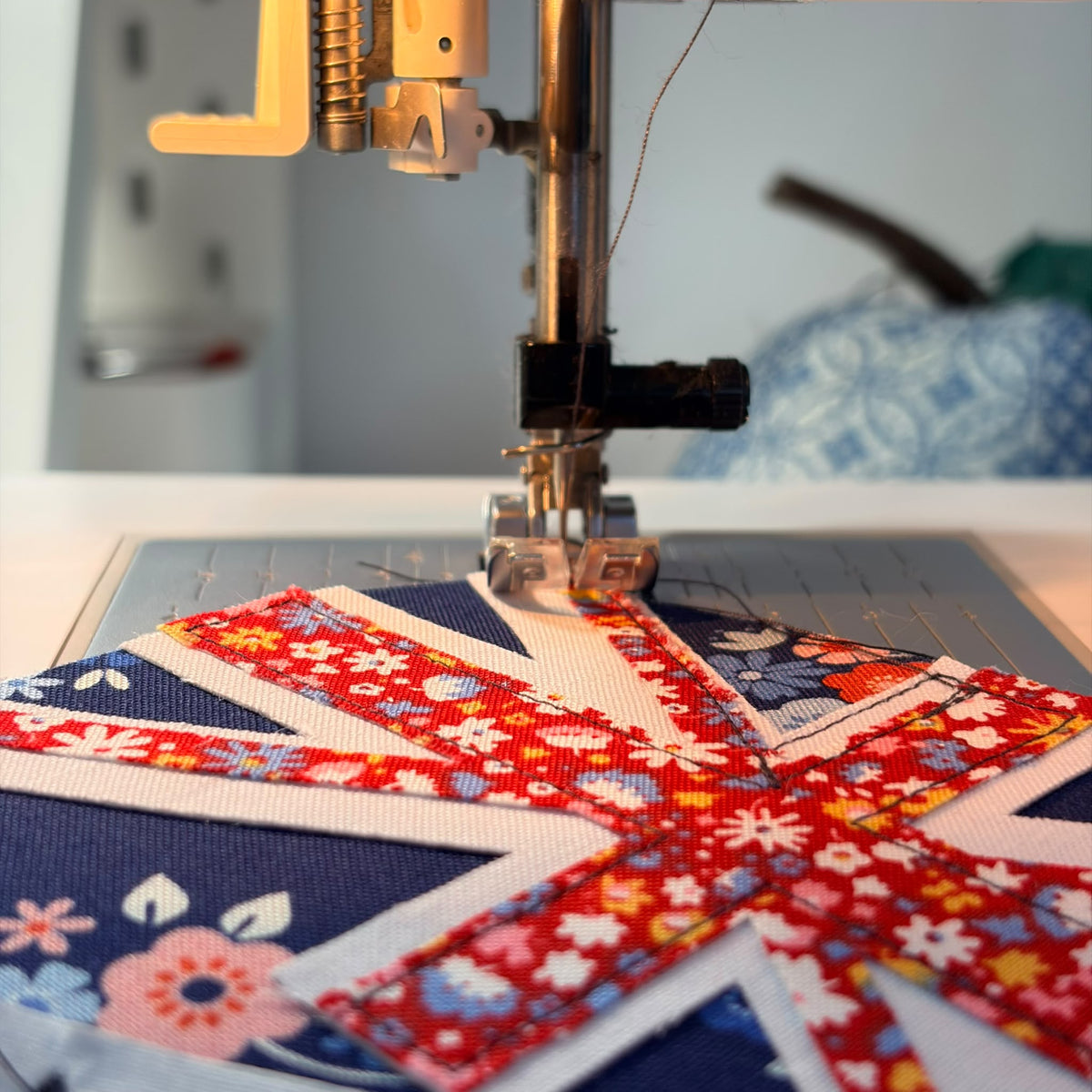 Australian Flag - Handmade Fabric Greeting Card