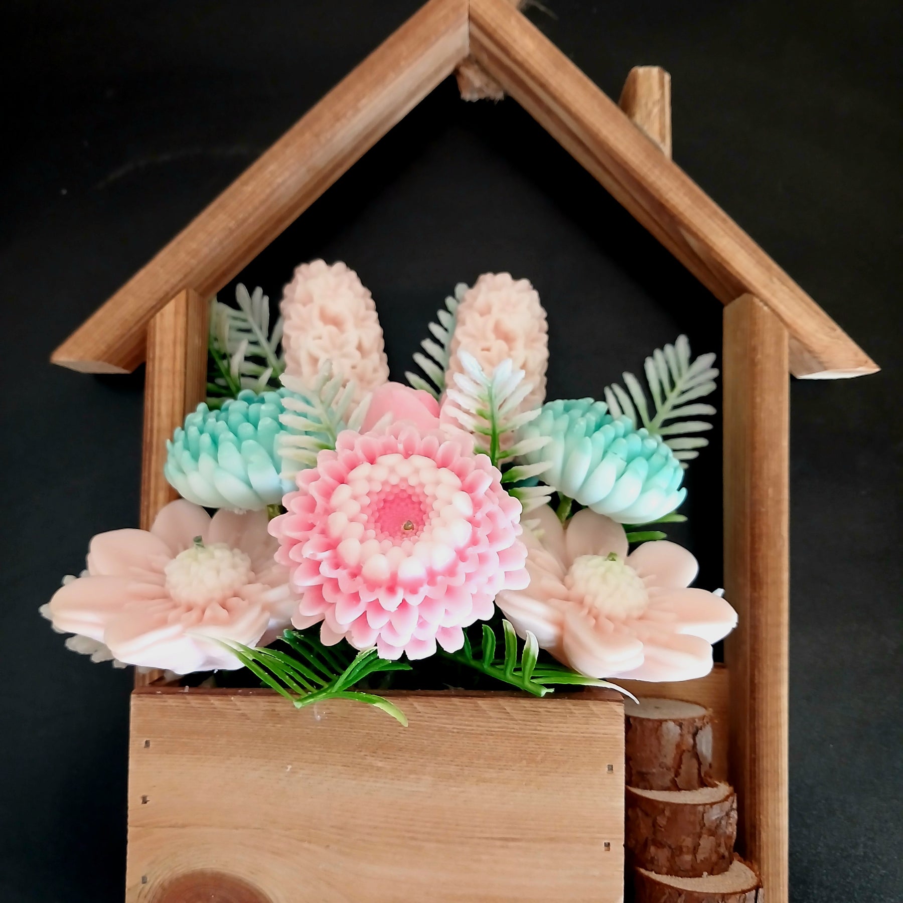 Wooden House Bouquet  Autumn Bonfire