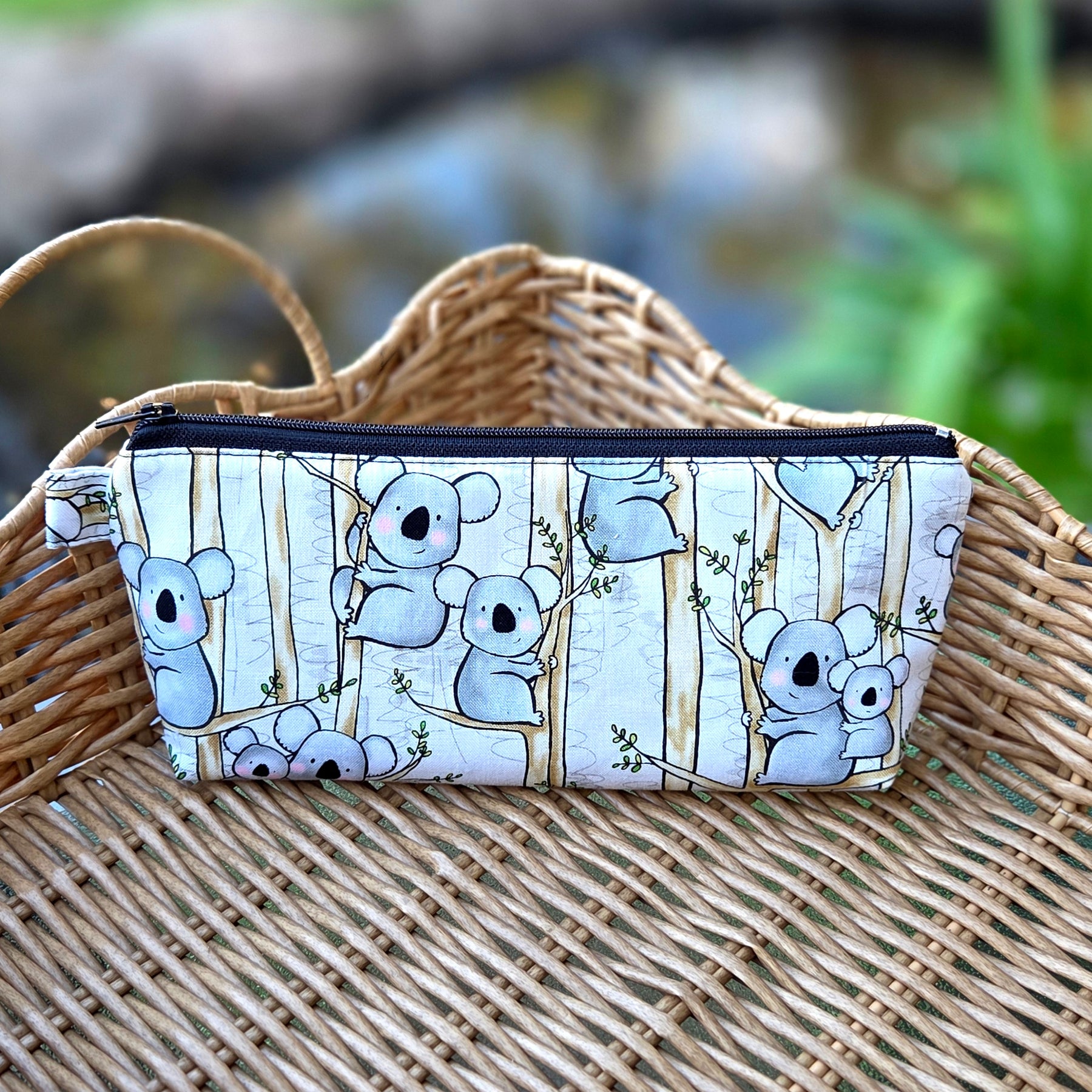 Pencil cases in Australian native animal fabrics