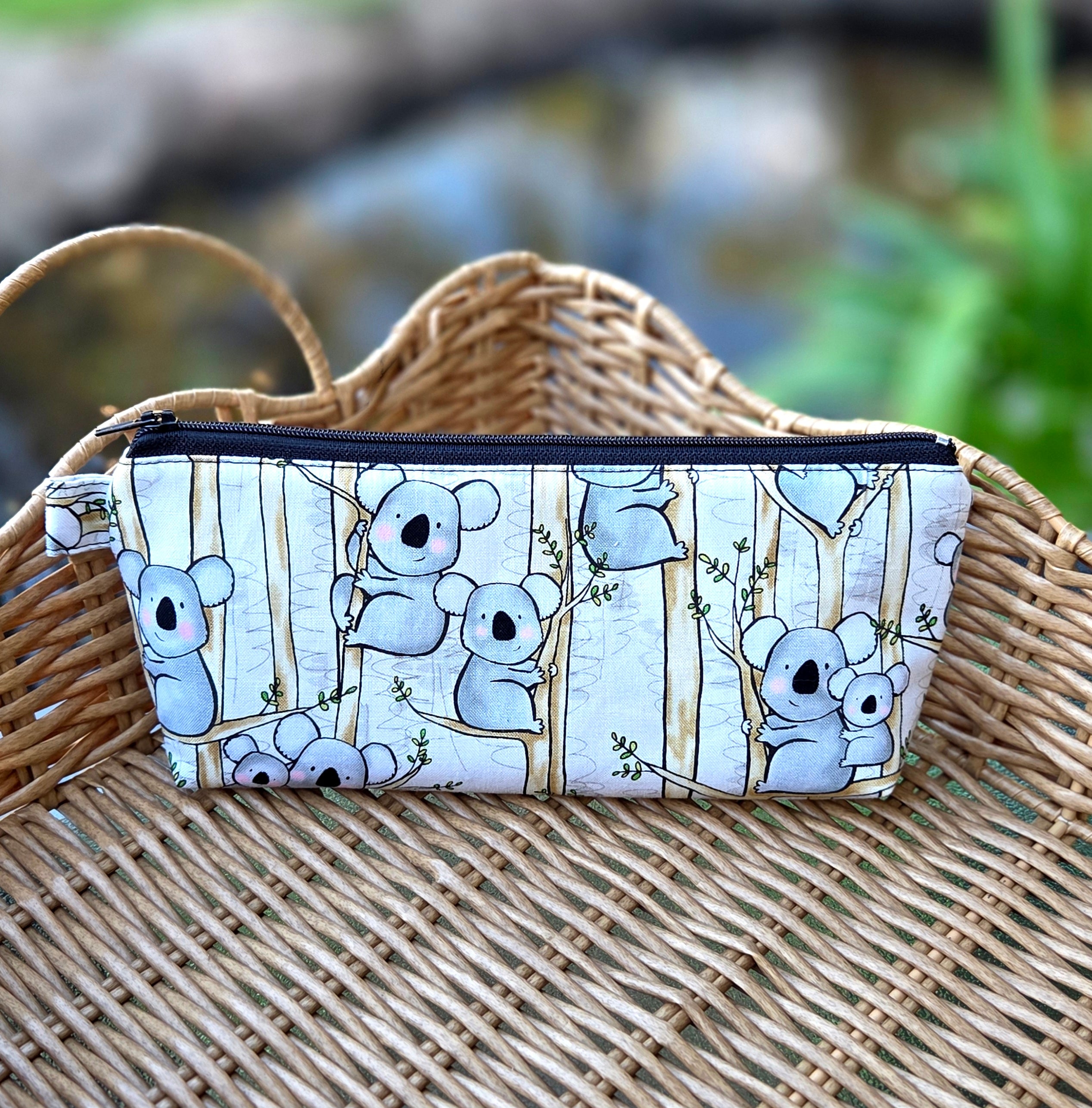Pencil cases in Australian native animal fabrics
