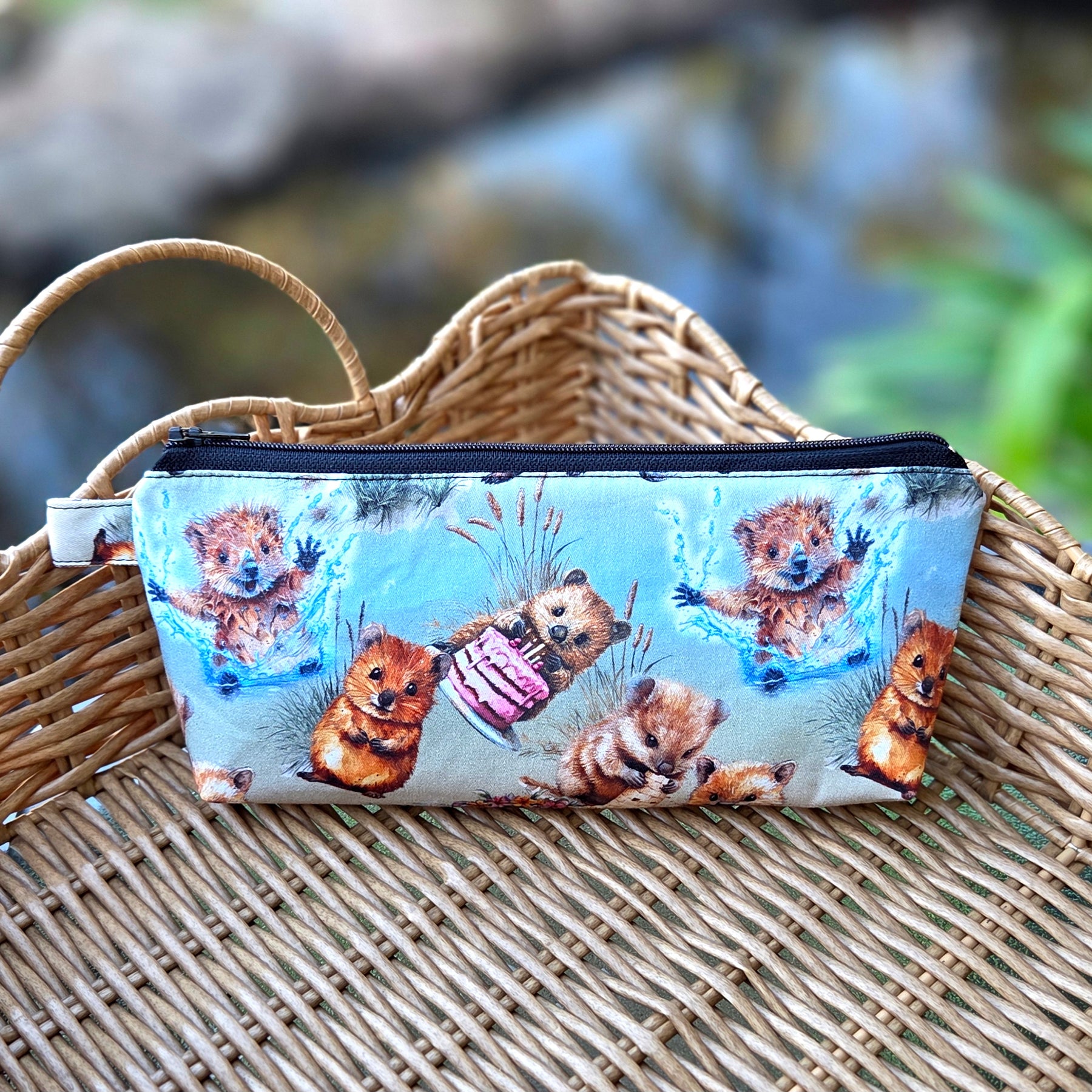 Pencil cases in Australian native animal fabrics