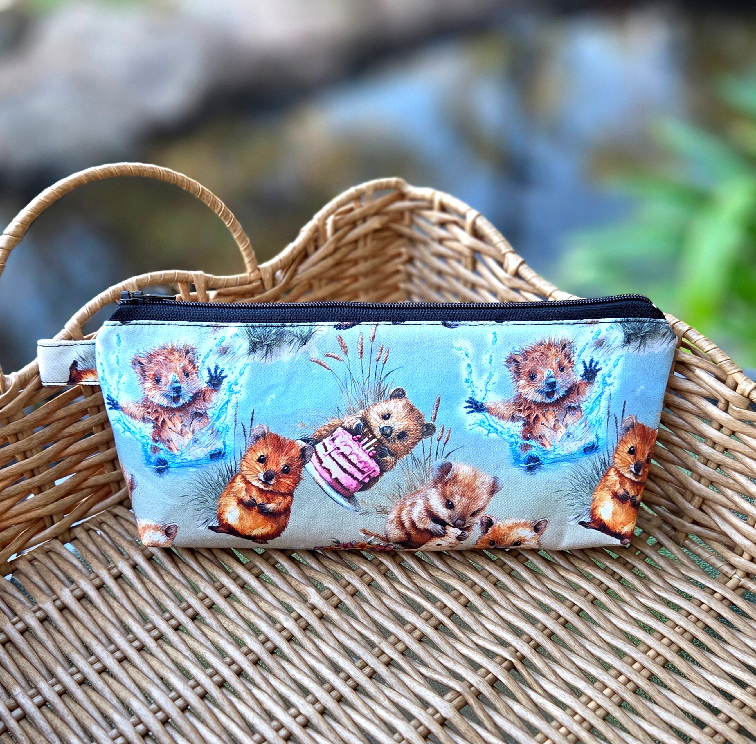 Pencil cases in Australian native animal fabrics