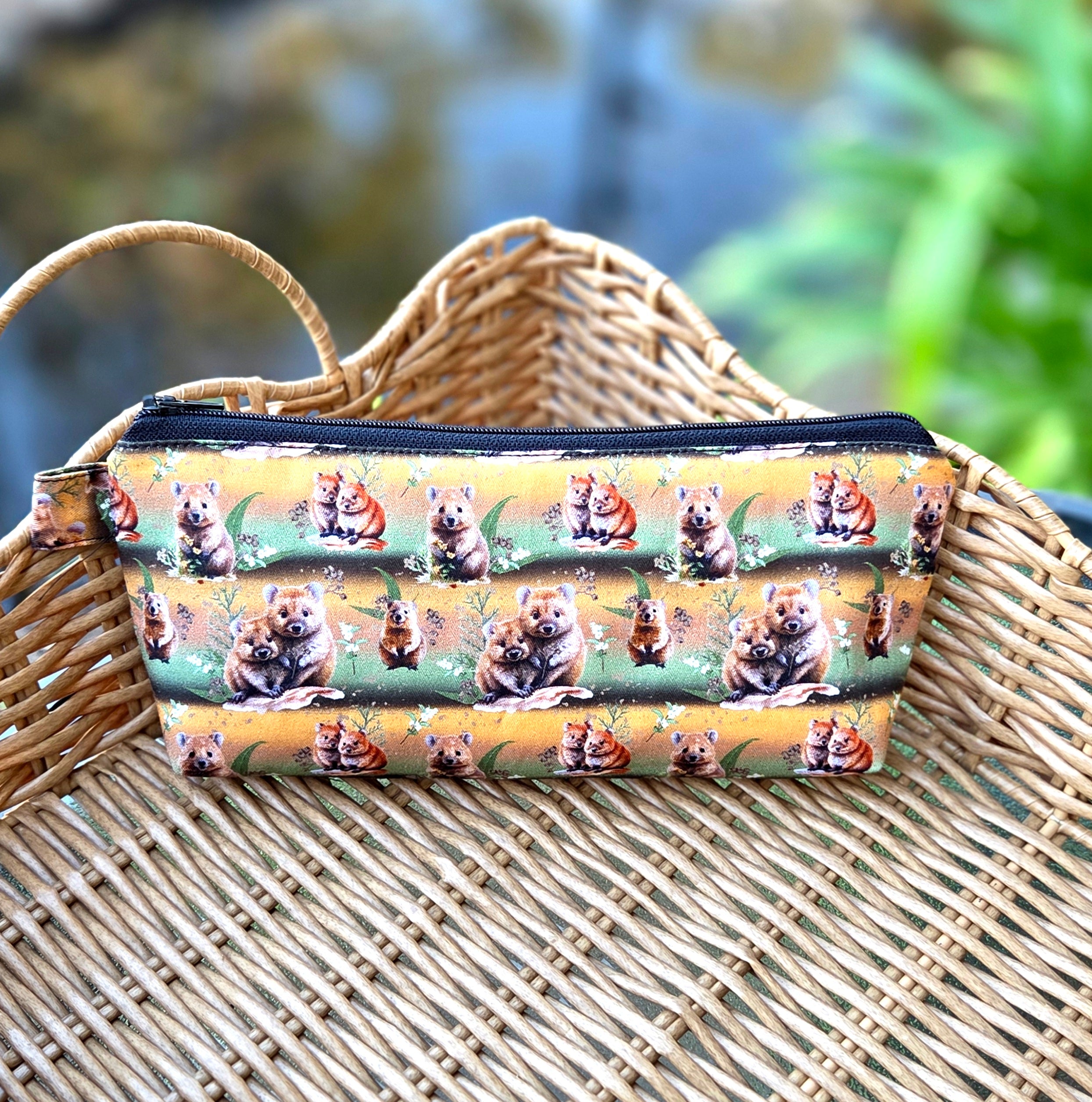 Pencil cases in Australian native animal fabrics