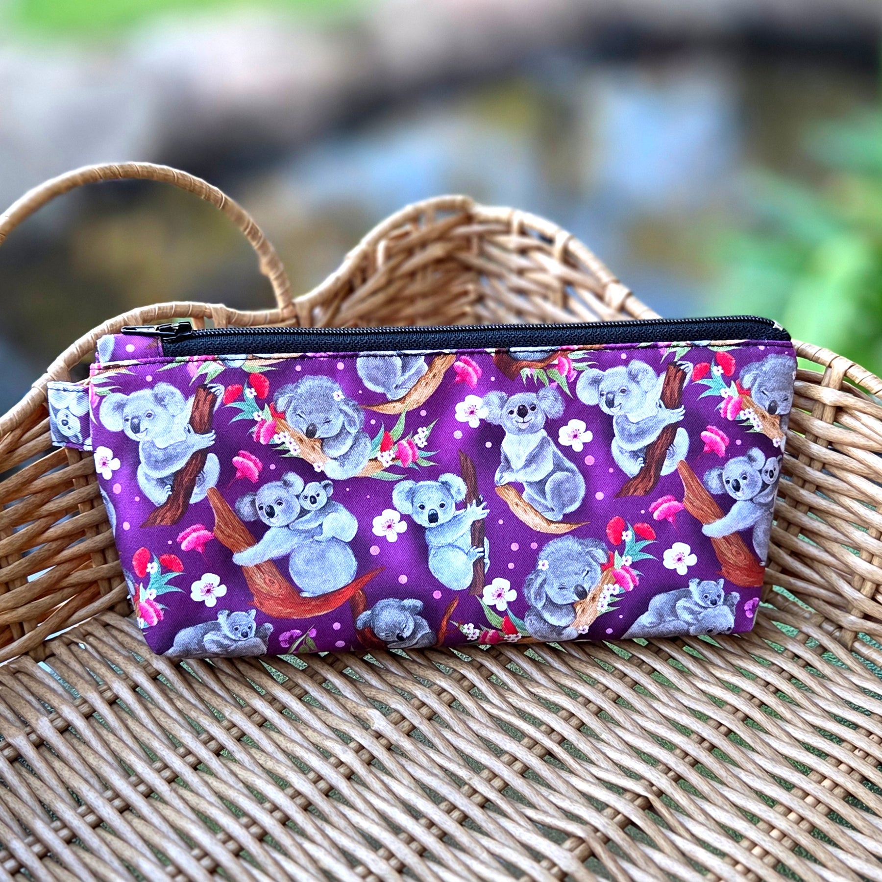 Pencil cases in Australian native animal fabrics