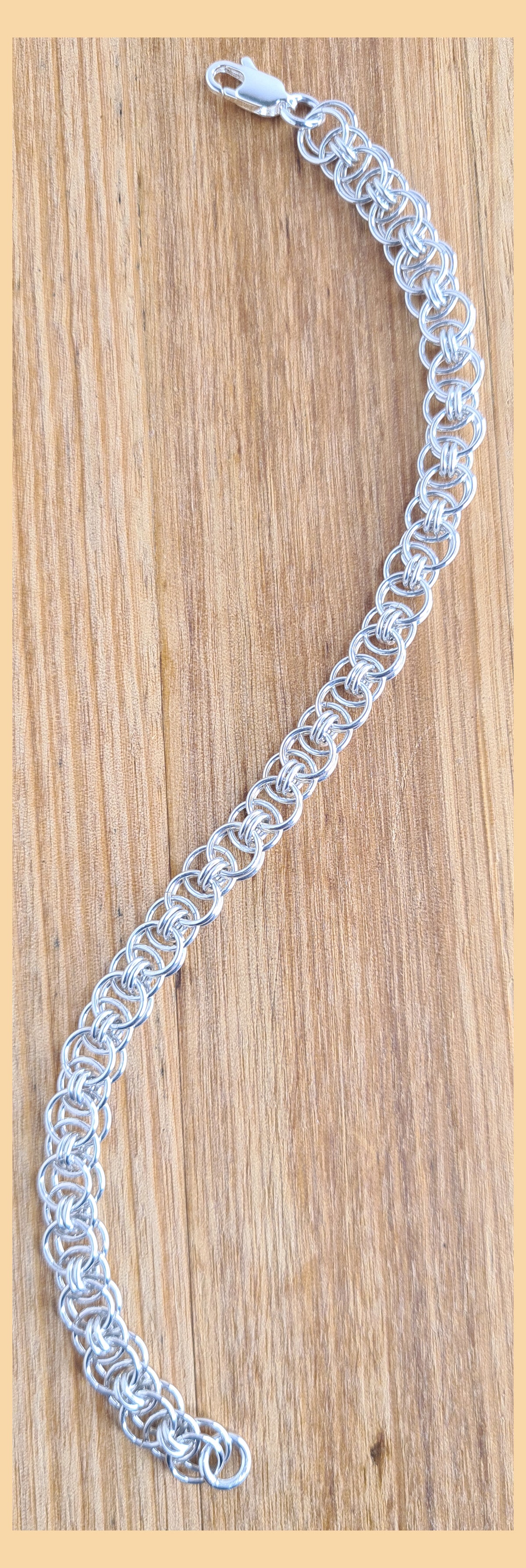 Chainmaille Helm Weave Bracelet