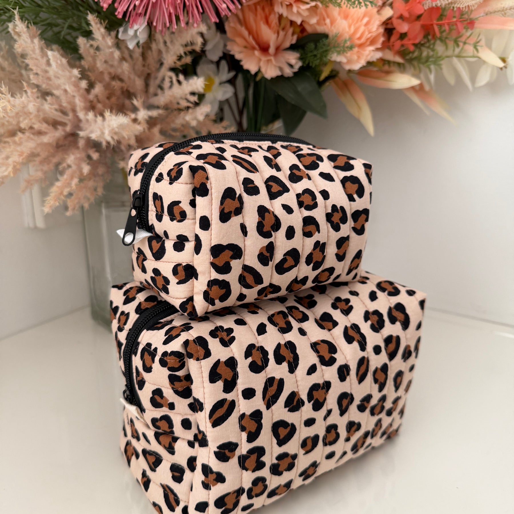 Boxy Zipper Pouch - Animal Print
