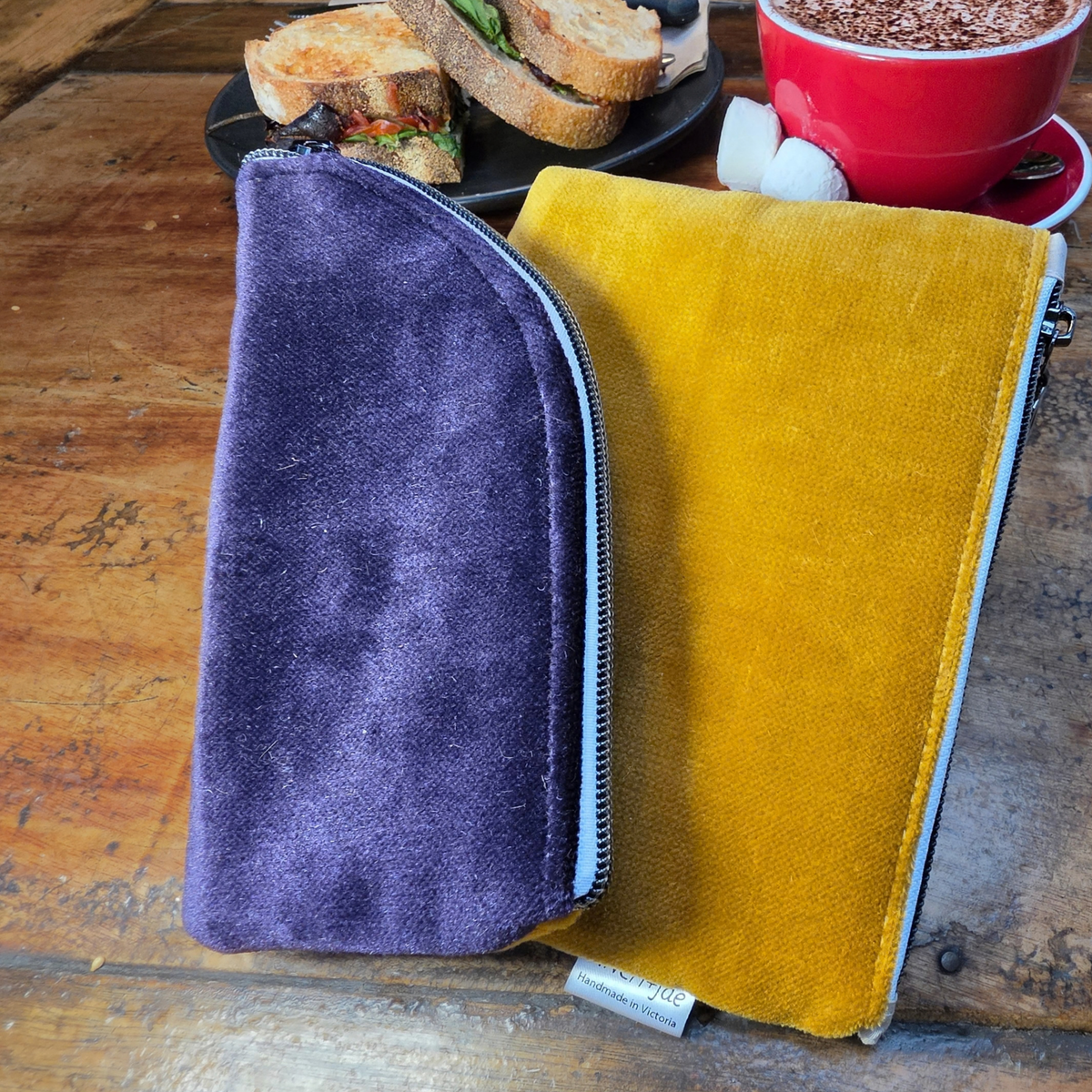 Duo Pack: Upcycled Glasses Case and Zipper Pouch