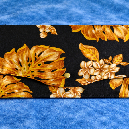 Black & Gold Elegant Handmade Evening Clutch