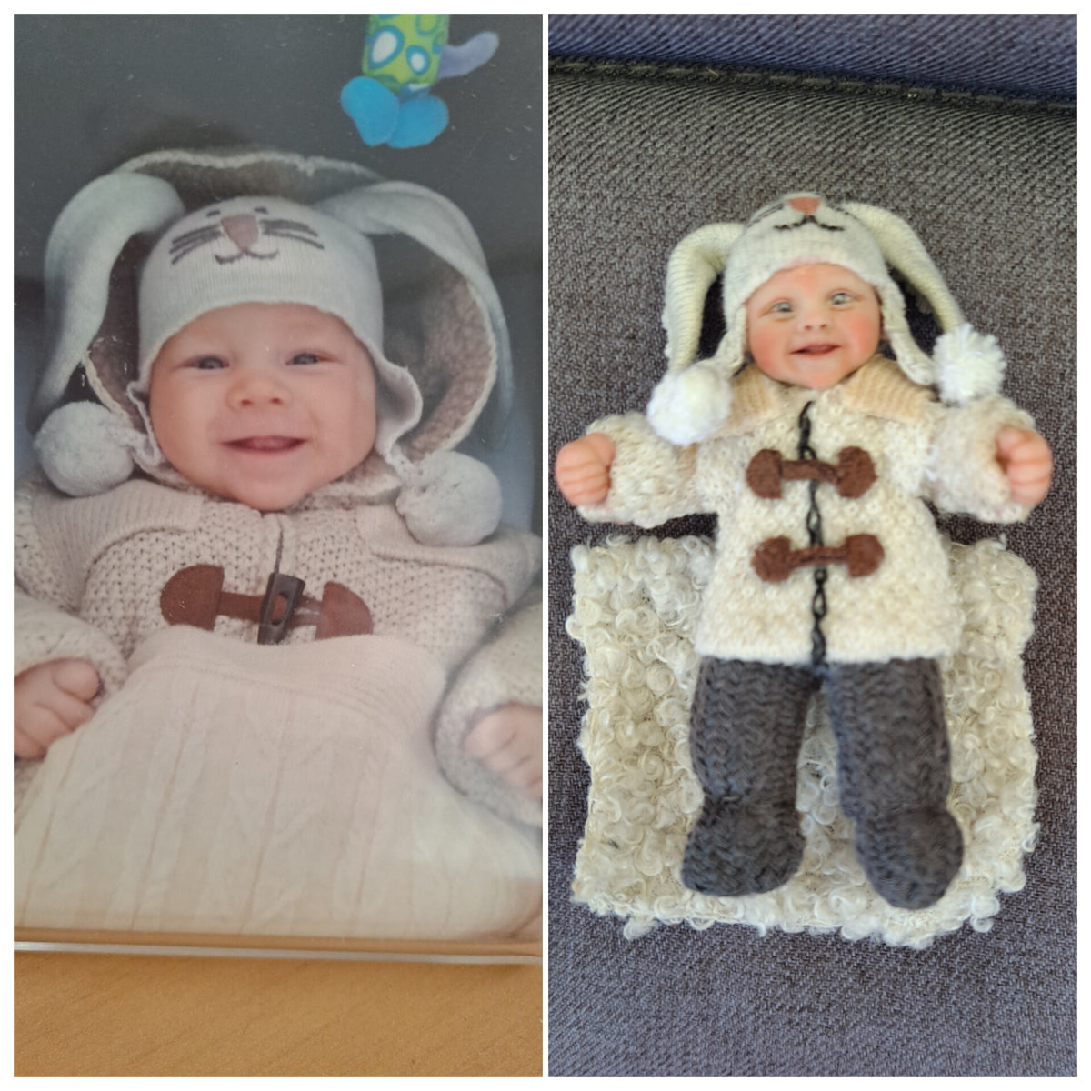 Personalised 1:12 Scale Miniature Doll — Hand-sculpted from Photo