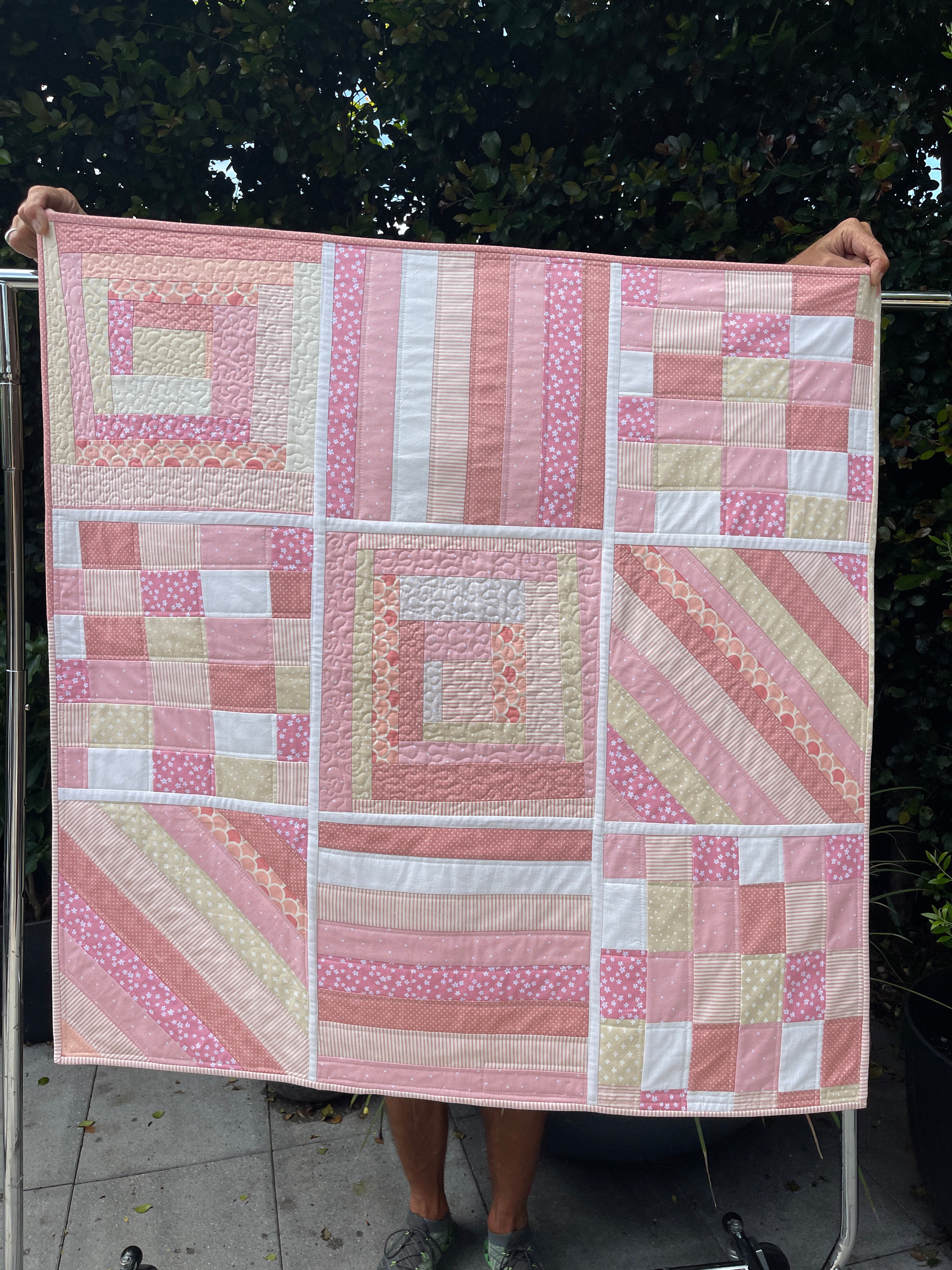 Pink Dreams Reversible Baby/Lap quilt