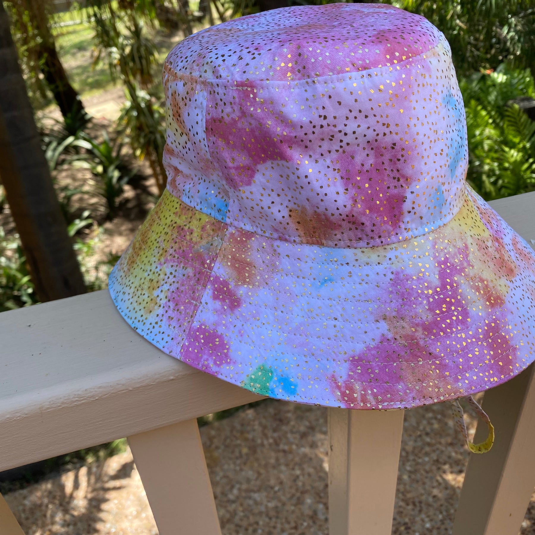 Child’s Bucket Hat 18 mnths to 3 1/2 yrs glittery clouds