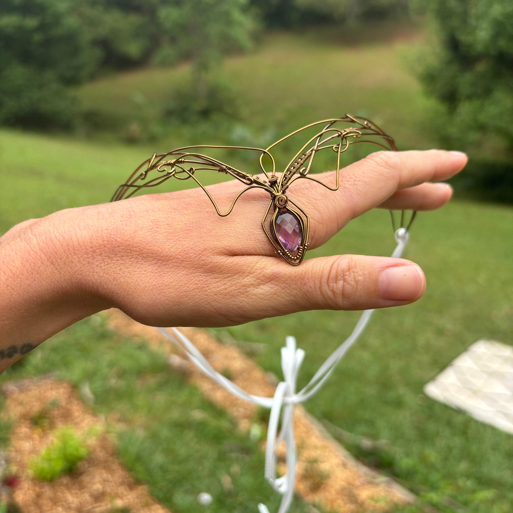 Amethyst Crystal elven fairy fantasy crown