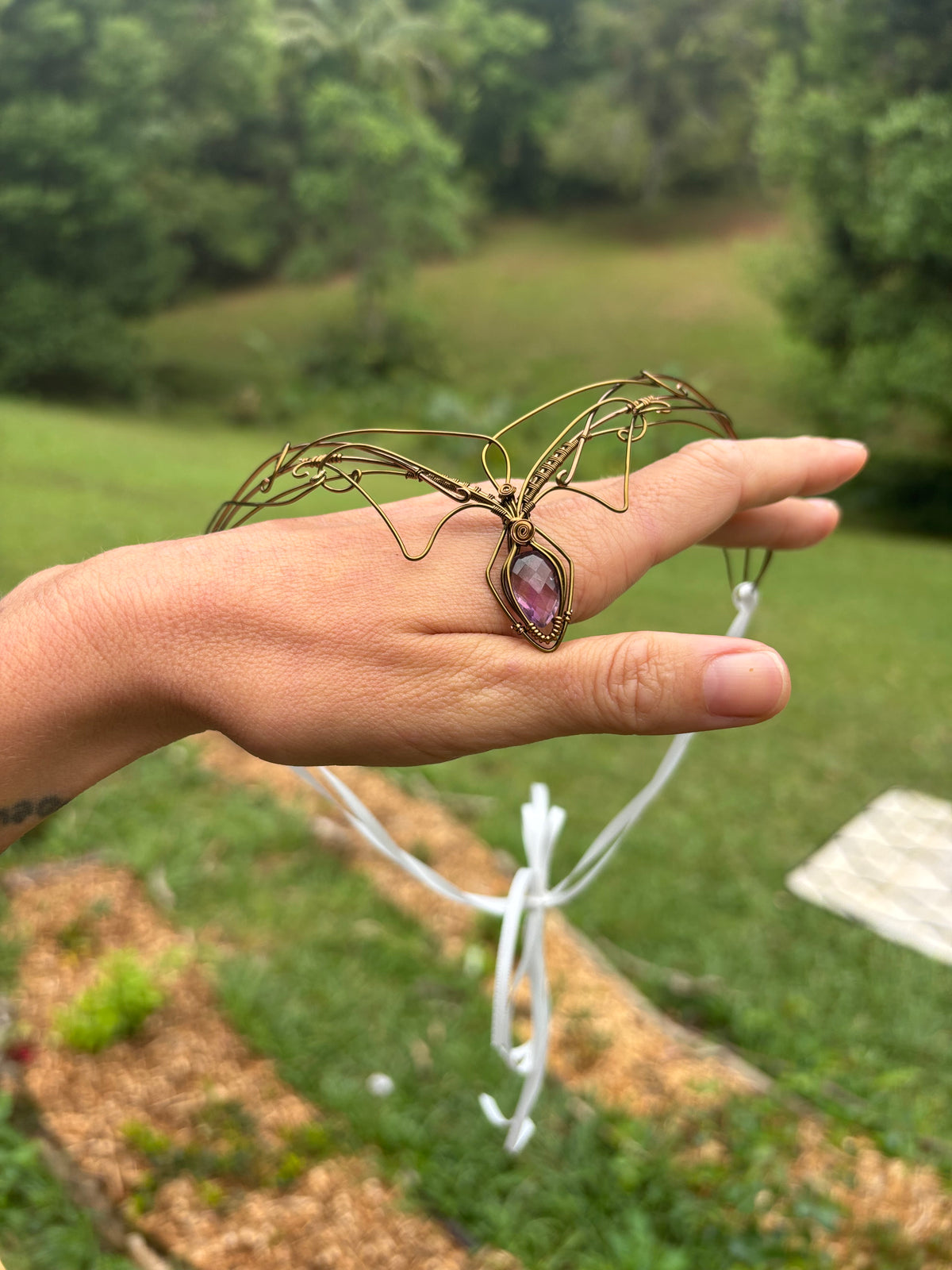 Amethyst Crystal elven fairy fantasy crown