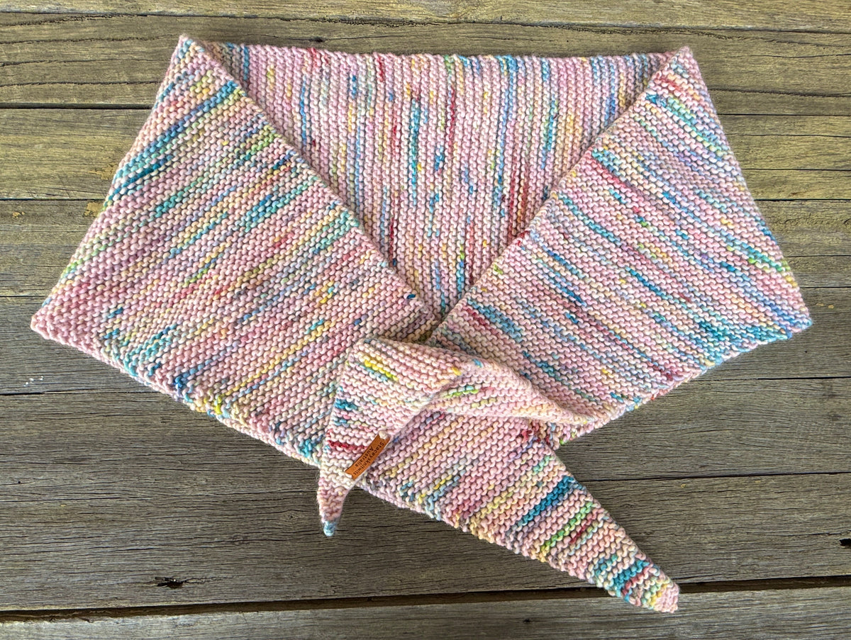 Merino Rainbow Scarf, Peruvian Wool Scarf
