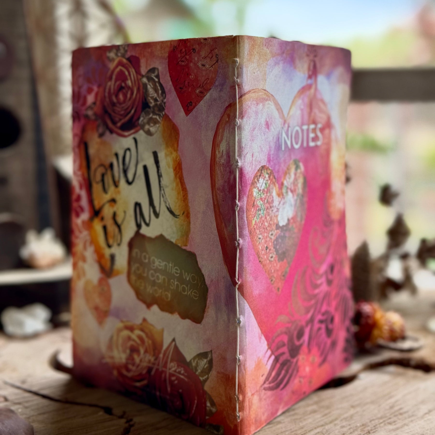 Art in the Canefields Handbound Notebook - Love is All