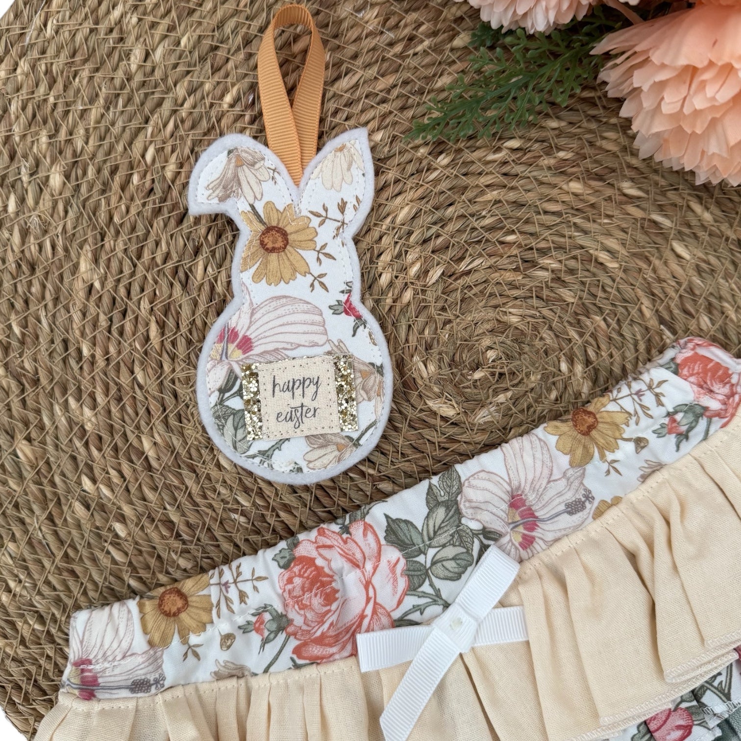 Ruffled Nappy Cover - Vintage Floral