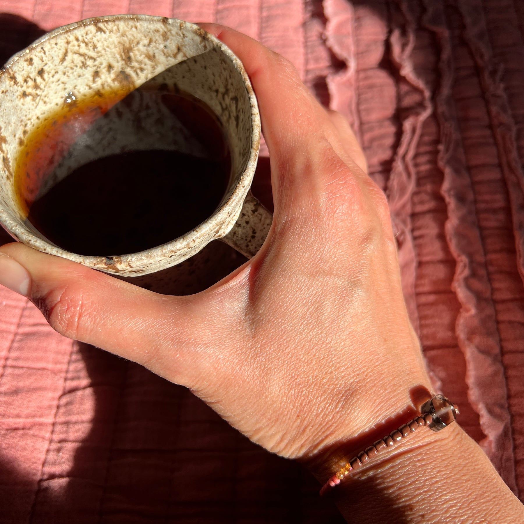 Handmade Rustic Ceramic Mug – Winter Woods Collection, Stoneware Coffee Cup, Earthy Pottery