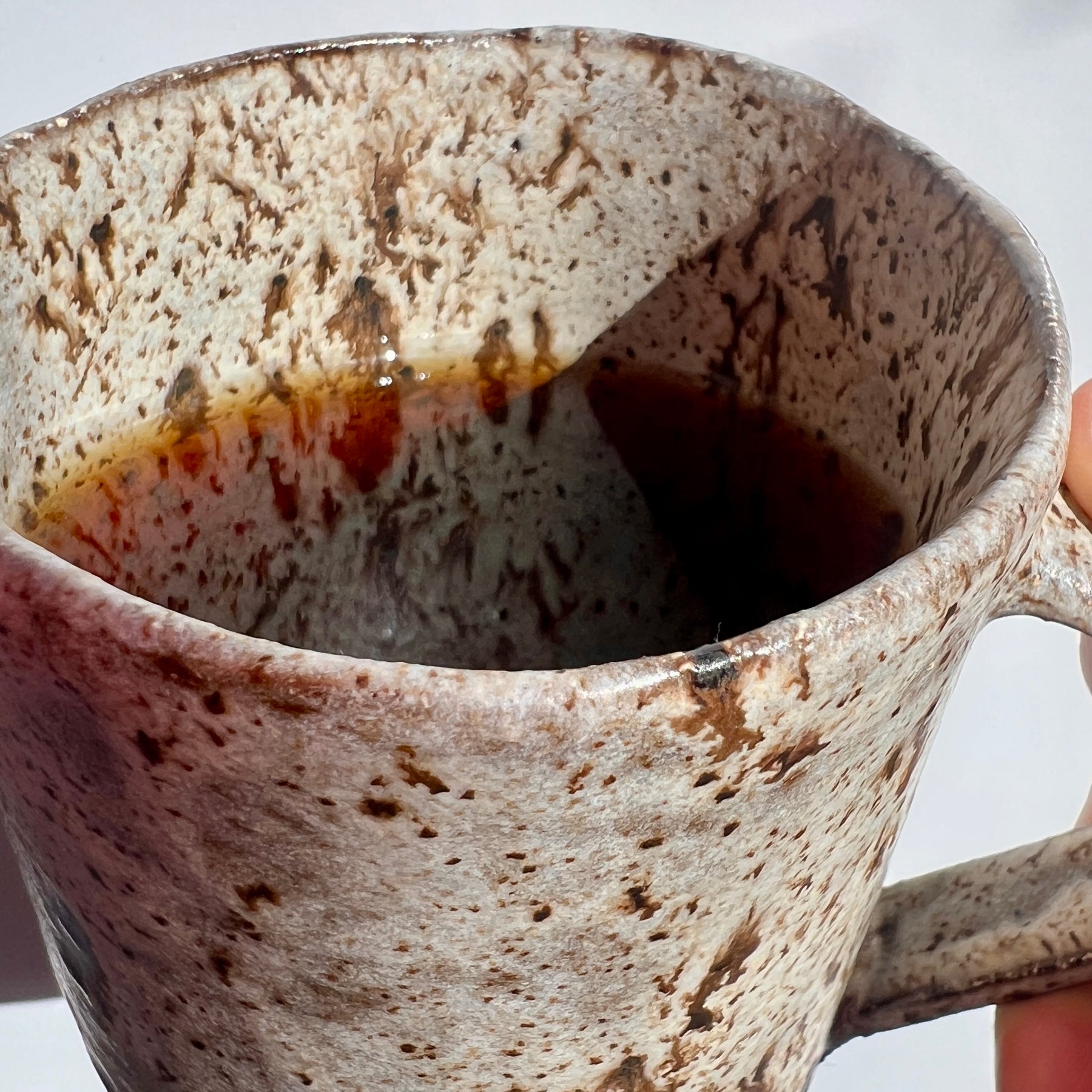 Handmade Rustic Ceramic Mug – Winter Woods Collection, Stoneware Coffee Cup, Earthy Pottery