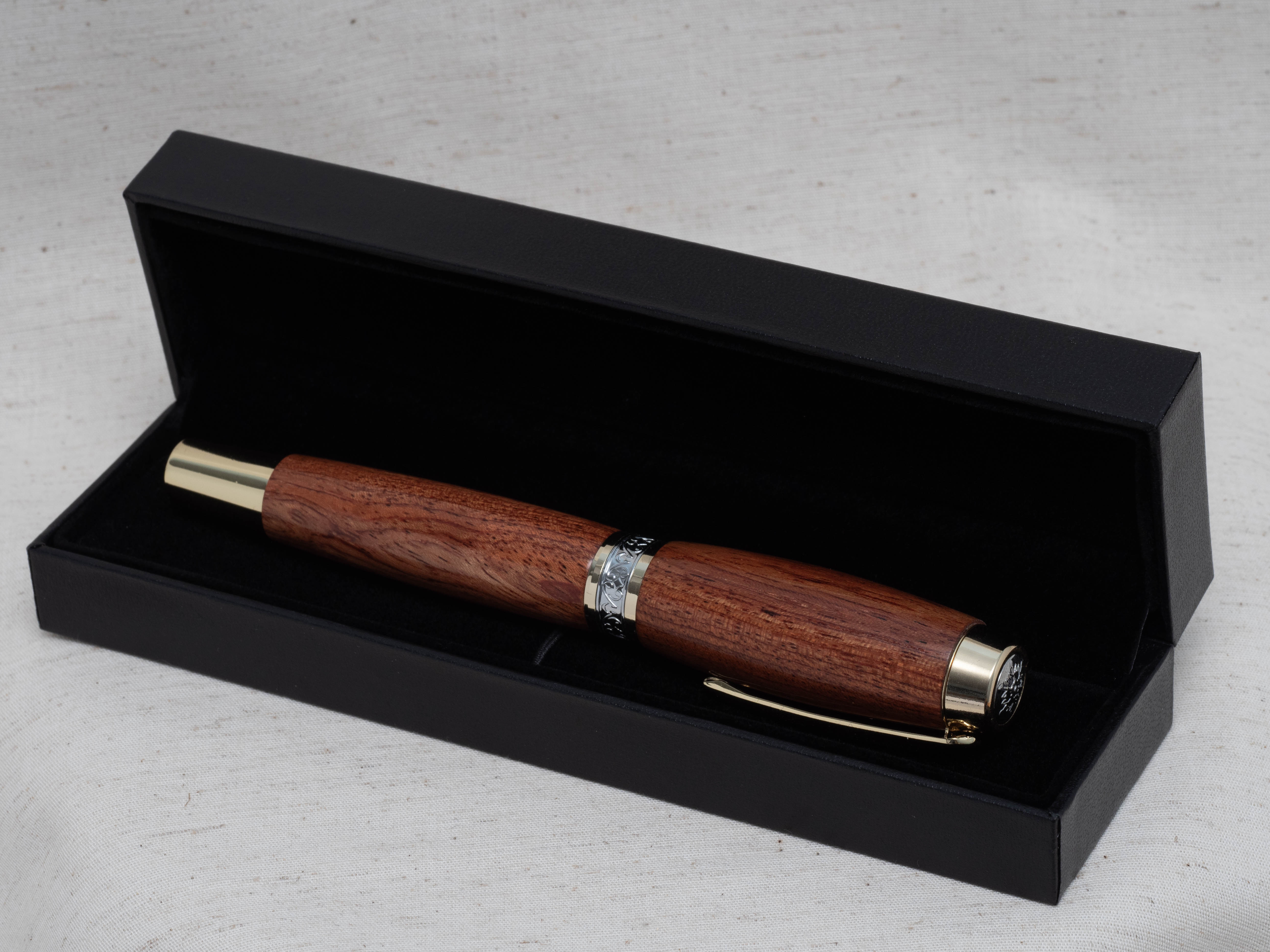 Bubinga wood large rollerball pen