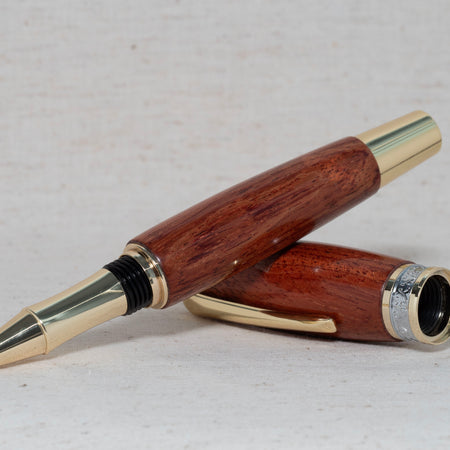 Bubinga wood large rollerball pen