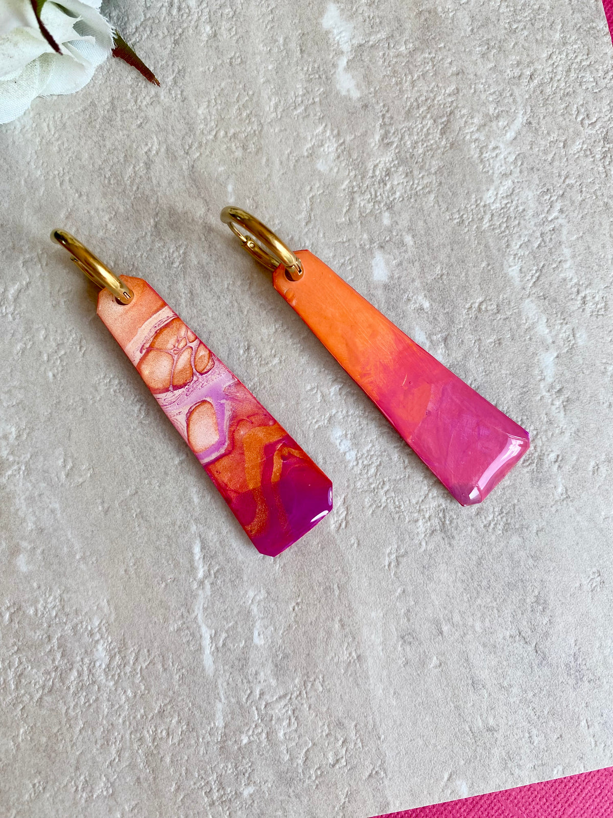 Colourful Art Handmade Earrings