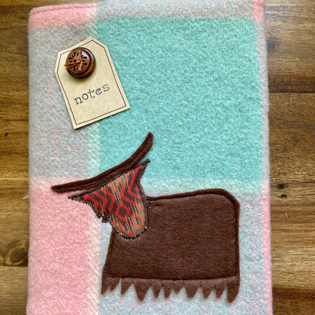 A5 Upcycled Notebook Highland Cow - Multi