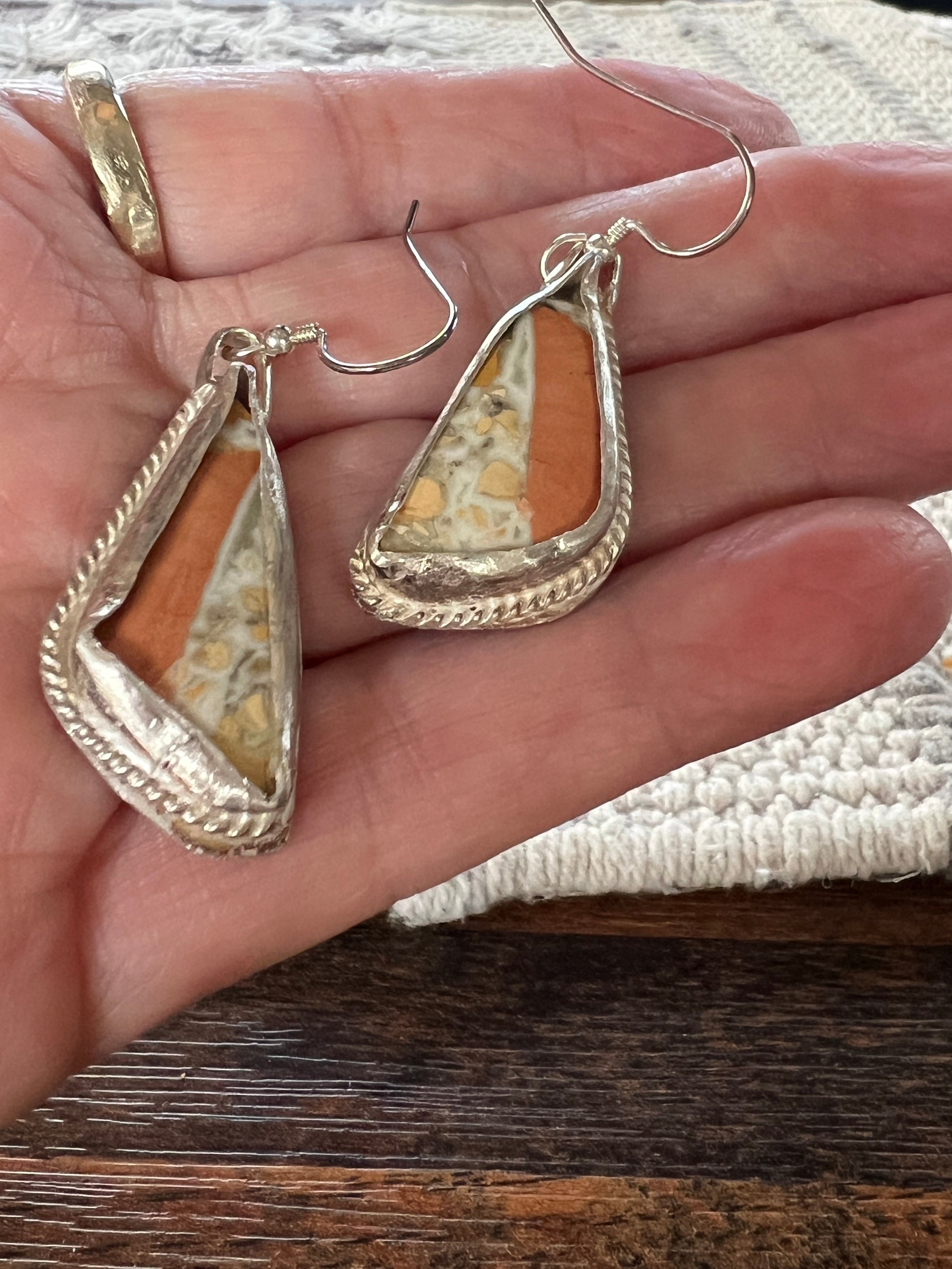 “Ulladulla” Brecciated Jasper Earrings